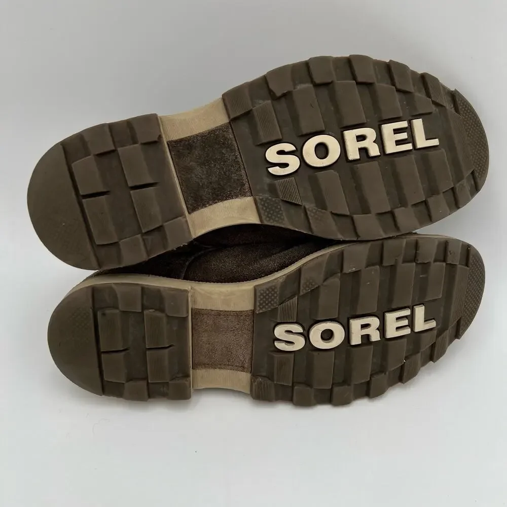Sorel Mens Madsen Chukka Boot US 8 EU 41 Brown Suede Lace Up Lug Soles FLAW